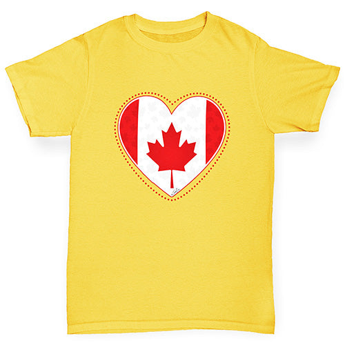 Canada Heart Boy's T-Shirt