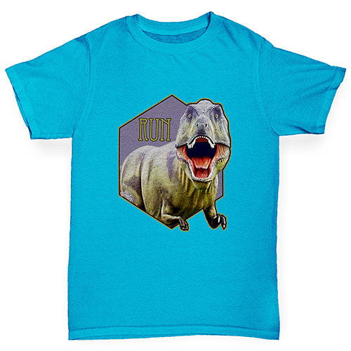 Dinosaur TRex Run Boy's T-Shirt