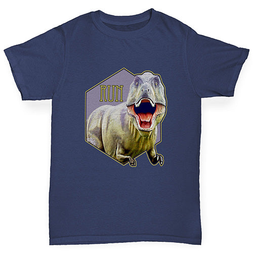 Dinosaur TRex Run Boy's T-Shirt