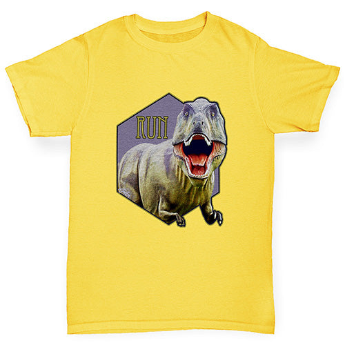 Dinosaur TRex Run Boy's T-Shirt