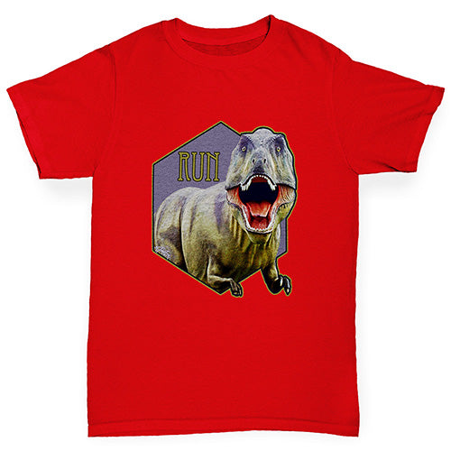 Dinosaur TRex Run Girl's T-Shirt 