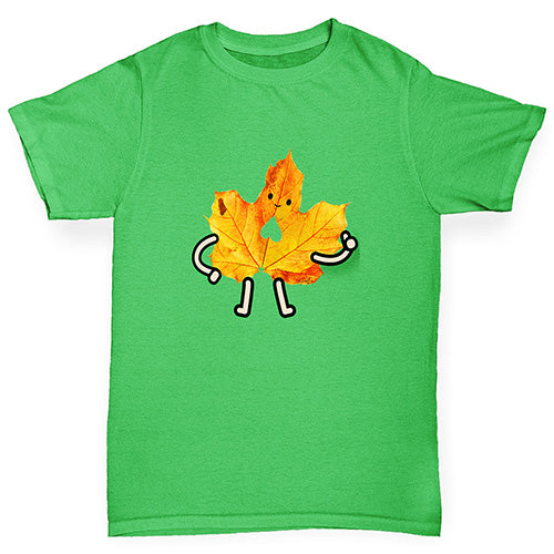 Friendly Maple Leaf Boy's T-Shirt