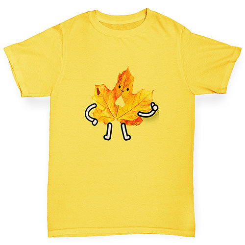 Friendly Maple Leaf Boy's T-Shirt