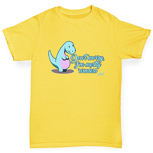 Mostly Armless Dinosaur Girl's T-Shirt 