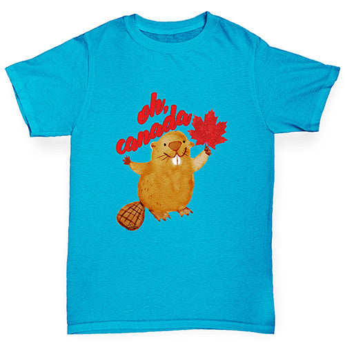 Oh Canada Beaver Boy's T-Shirt