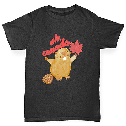 Oh Canada Beaver Boy's T-Shirt