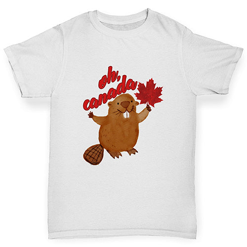 Oh Canada Beaver Boy's T-Shirt