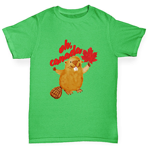 Oh Canada Beaver Girl's T-Shirt 