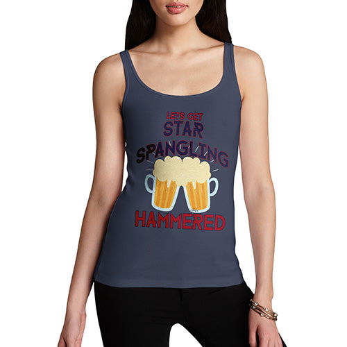 Star Spangling Hammered Women's Tank Top