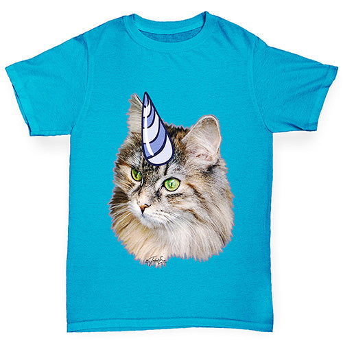 Unicorn Cat Girl's T-Shirt 