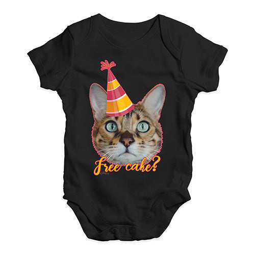 Free Cake? Cat Baby Unisex Baby Grow Bodysuit