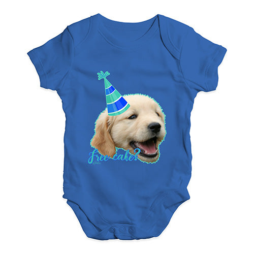 Free Cake? Dog Baby Unisex Baby Grow Bodysuit