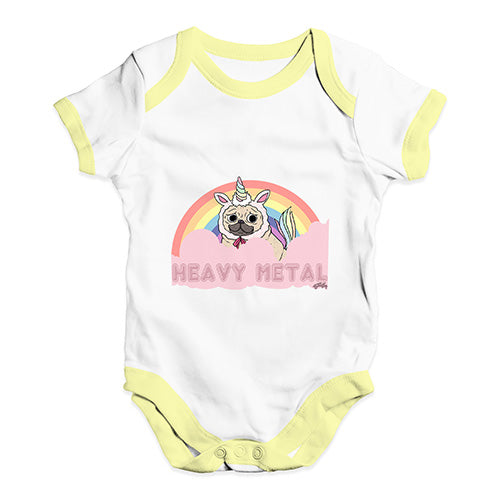 Heavy Metal Pug Baby Unisex Baby Grow Bodysuit