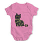 Baby Grow Baby Romper Cat Christmas Lights Baby Unisex Baby Grow Bodysuit 6 - 12 Months Pink