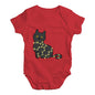 Baby Girl Clothes Cat Christmas Lights Baby Unisex Baby Grow Bodysuit 12 - 18 Months Red