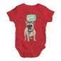 Funny Baby Onesies Frenchie Speech Bubble Baby Unisex Baby Grow Bodysuit 6 - 12 Months Red