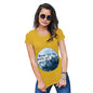 Womens Novelty T Shirt Christmas Never Let The Truth Get In The Way Women's T-Shirt Medium Yellow