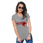 Womens Funny Sarcasm T Shirt Don't Worry It's Not My Blood Women's T-Shirt X-Large Light Grey