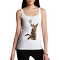 Womens Funny Tank Top Snowflake Fox Women's Tank Top X-Large White