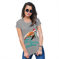 Novelty Tshirts Women Turtley Awesome Christmas Women's T-Shirt Medium Light Grey