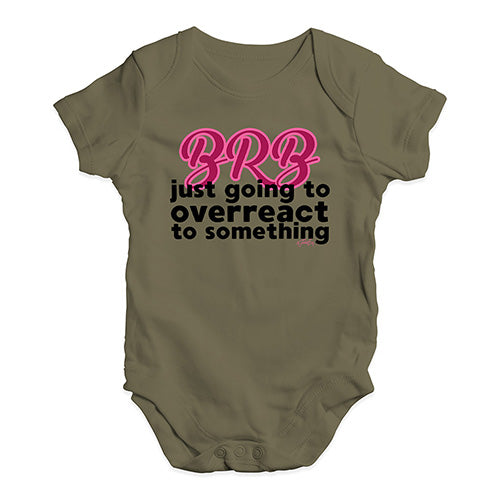 BRB Overreacting Baby Unisex Baby Grow Bodysuit