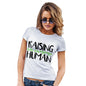 Funny Tshirts For Women Raising An Awesome Human Women's T-Shirt Medium White