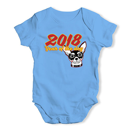 2018 Year Of The Dog Baby Unisex Baby Grow Bodysuit