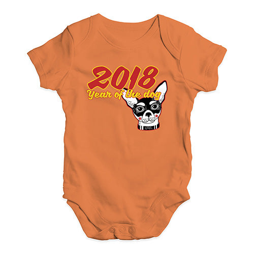 2018 Year Of The Dog Baby Unisex Baby Grow Bodysuit