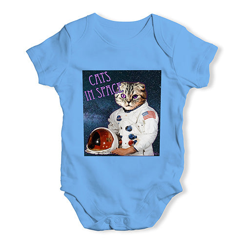 Cats In Space Baby Unisex Baby Grow Bodysuit