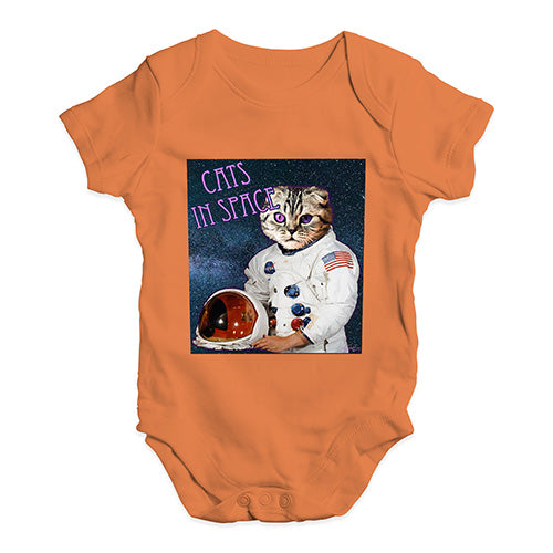 Cats In Space Baby Unisex Baby Grow Bodysuit