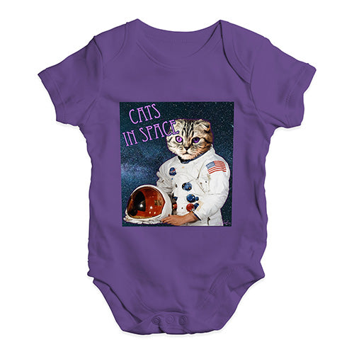 Cats In Space Baby Unisex Baby Grow Bodysuit