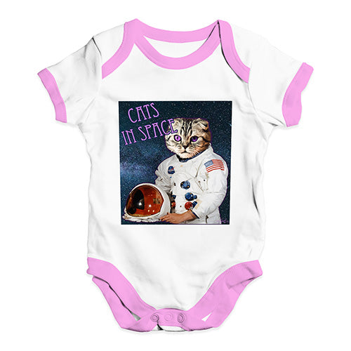 Cats In Space Baby Unisex Baby Grow Bodysuit