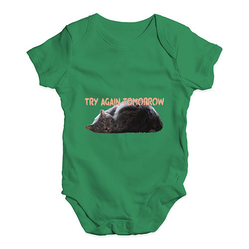 Try Again Tomorrow Cat Baby Unisex Baby Grow Bodysuit