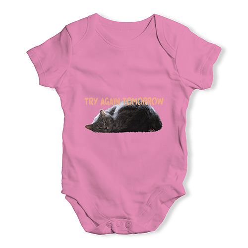 Try Again Tomorrow Cat Baby Unisex Baby Grow Bodysuit