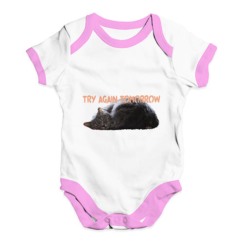 Try Again Tomorrow Cat Baby Unisex Baby Grow Bodysuit