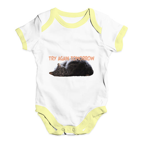 Try Again Tomorrow Cat Baby Unisex Baby Grow Bodysuit