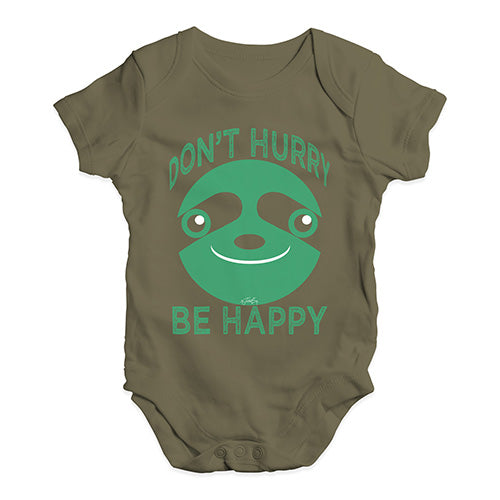 Don't Hurry Be Happy Baby Unisex Baby Grow Bodysuit