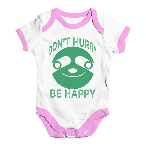 Don't Hurry Be Happy Baby Unisex Baby Grow Bodysuit