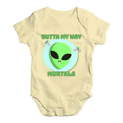 Outta My Way Mortals Baby Unisex Baby Grow Bodysuit