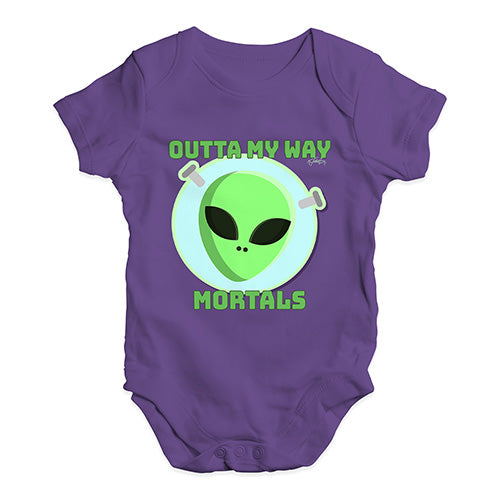 Outta My Way Mortals Baby Unisex Baby Grow Bodysuit