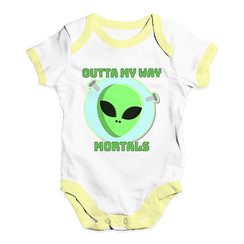 Outta My Way Mortals Baby Unisex Baby Grow Bodysuit