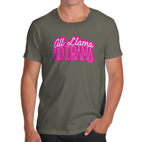 All Llama No Drama Men's T-Shirt