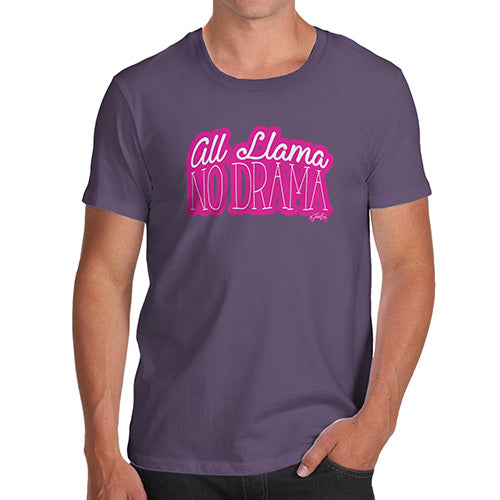 All Llama No Drama Men's T-Shirt