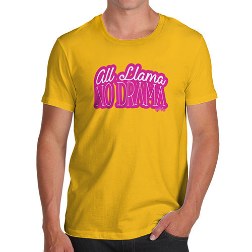 All Llama No Drama Men's T-Shirt