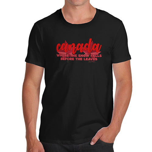 Canada Where The Snow Falls Men's T-Shirt