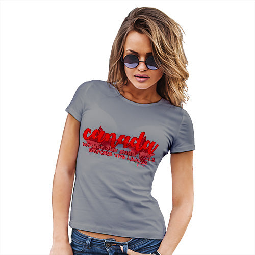 Canada Where The Snow Falls Women's T-Shirt 