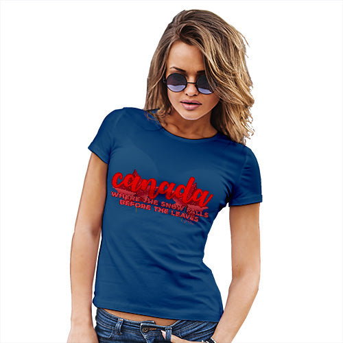 Canada Where The Snow Falls Women's T-Shirt 