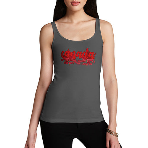 Canada Where The Snow Falls Women's Tank Top