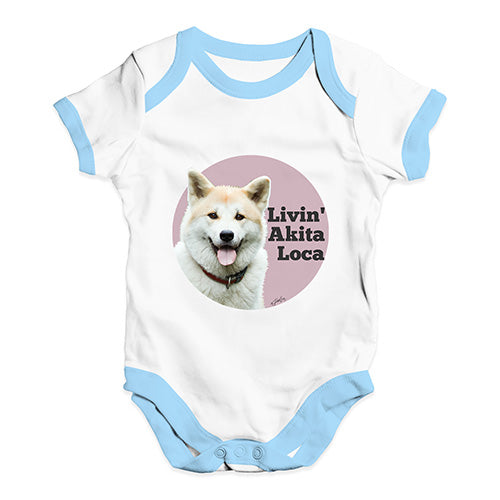 Livin' Akita Loca Baby Unisex Baby Grow Bodysuit