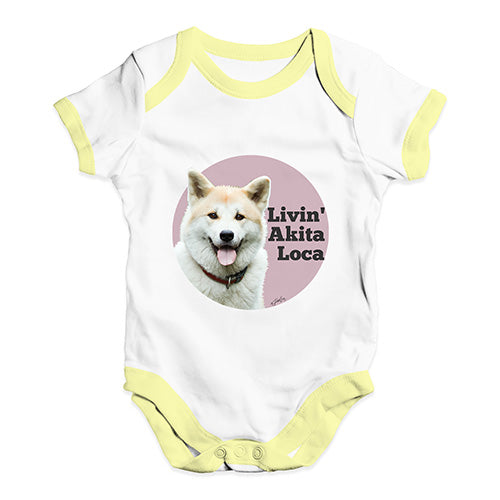 Livin' Akita Loca Baby Unisex Baby Grow Bodysuit